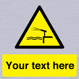 Custom warning water cannon